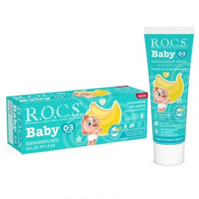 R.O.C.S. паста за зъби за бебета Banana Mix 45 g